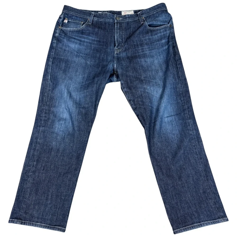 AG Denim 360 Everett Slim Straight Jeans Mens 40x32 (41x31.5) Blue Stretch Logo